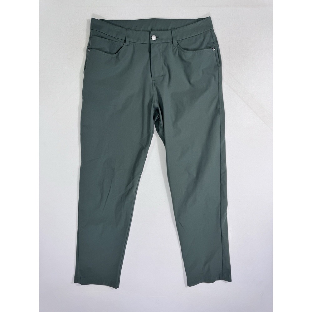 Lululemon ABC Classic Fit Pant Warpstreme Green 31x28 M5AQHS Men Casual Chino